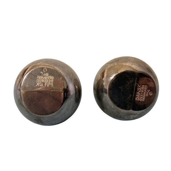 Dansk Nickel Plated Onion Tiny Taper Holders With Box A Jens Quistgaard Design - Picture 4 of 6